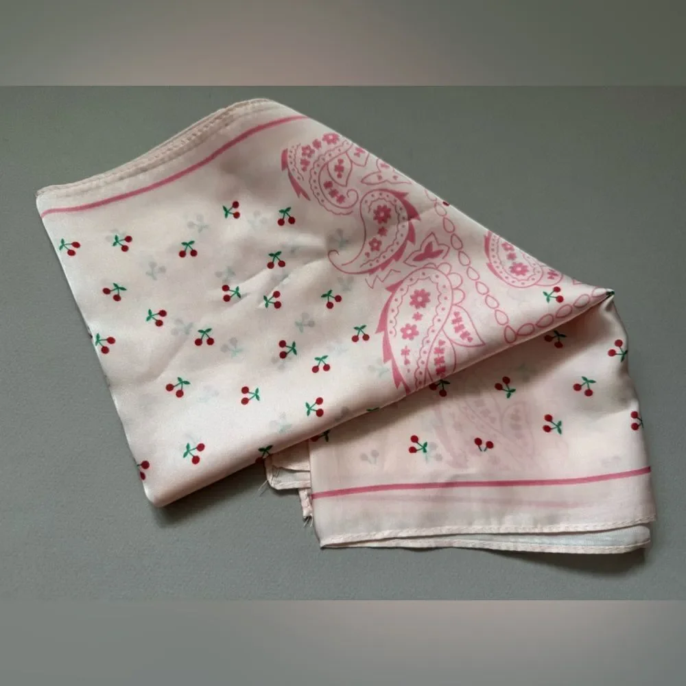 Pink Paisley Scarf M552
